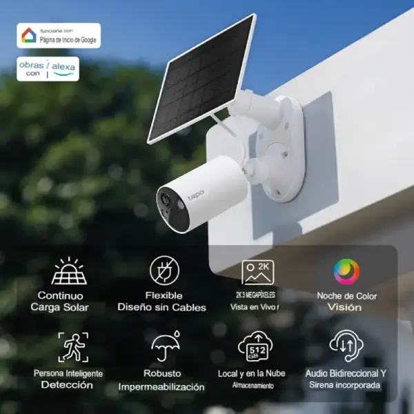 Cámara de Vigilancia Wi-Fi Solar con Batería Recargable y Detección IA - Imagen 4