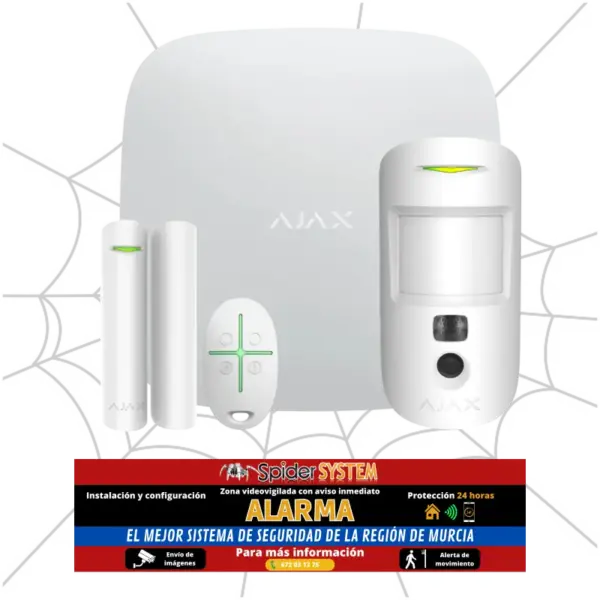 Kit AlarmaAjax StarterKit Cam Plus Blanco