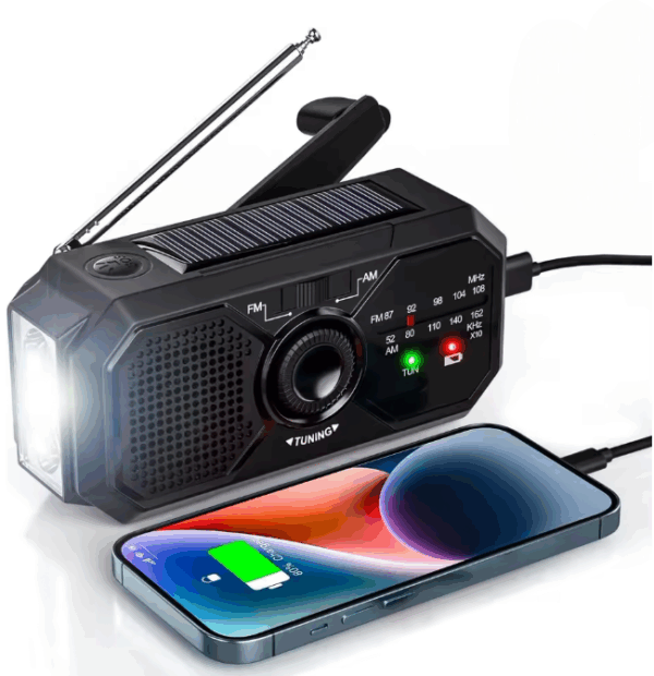 Radio solar portátil kits de emergencia
