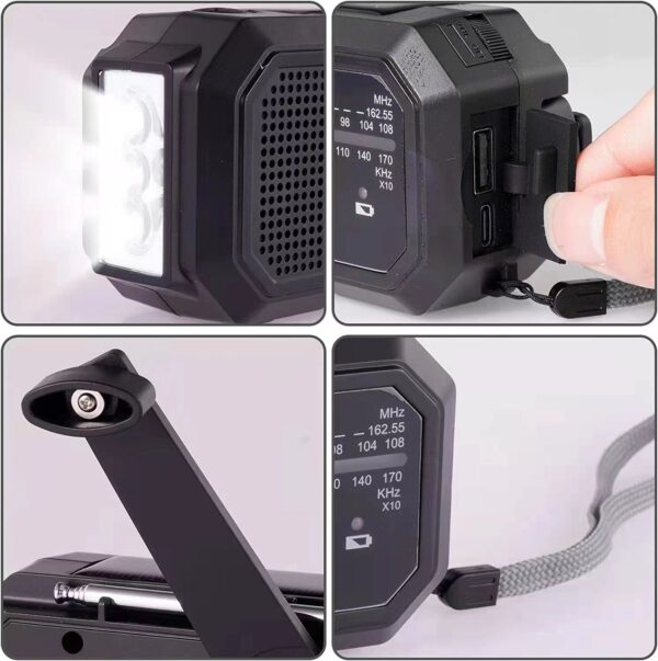 Radio solar portátil kits de emergencia - Imagen 4