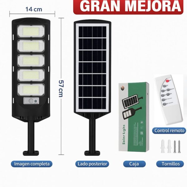 Luces solares LED súper potentes